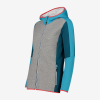 CMP VESTE POLAIRE HYBRID recycled WOOTECH femme (lagoon)