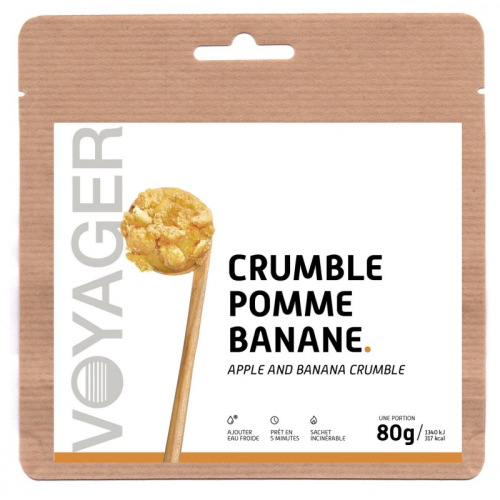VOYAGER CRUMBLE POMMES BANANES 80g