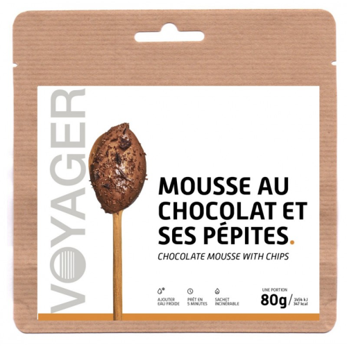 VOYAGER MOUSSE CHOCOLAT PEPITES 80G