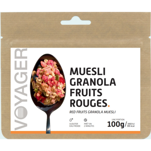 VOYAGER MUESLI GRANOLA FRUITS ROUGE  100 g